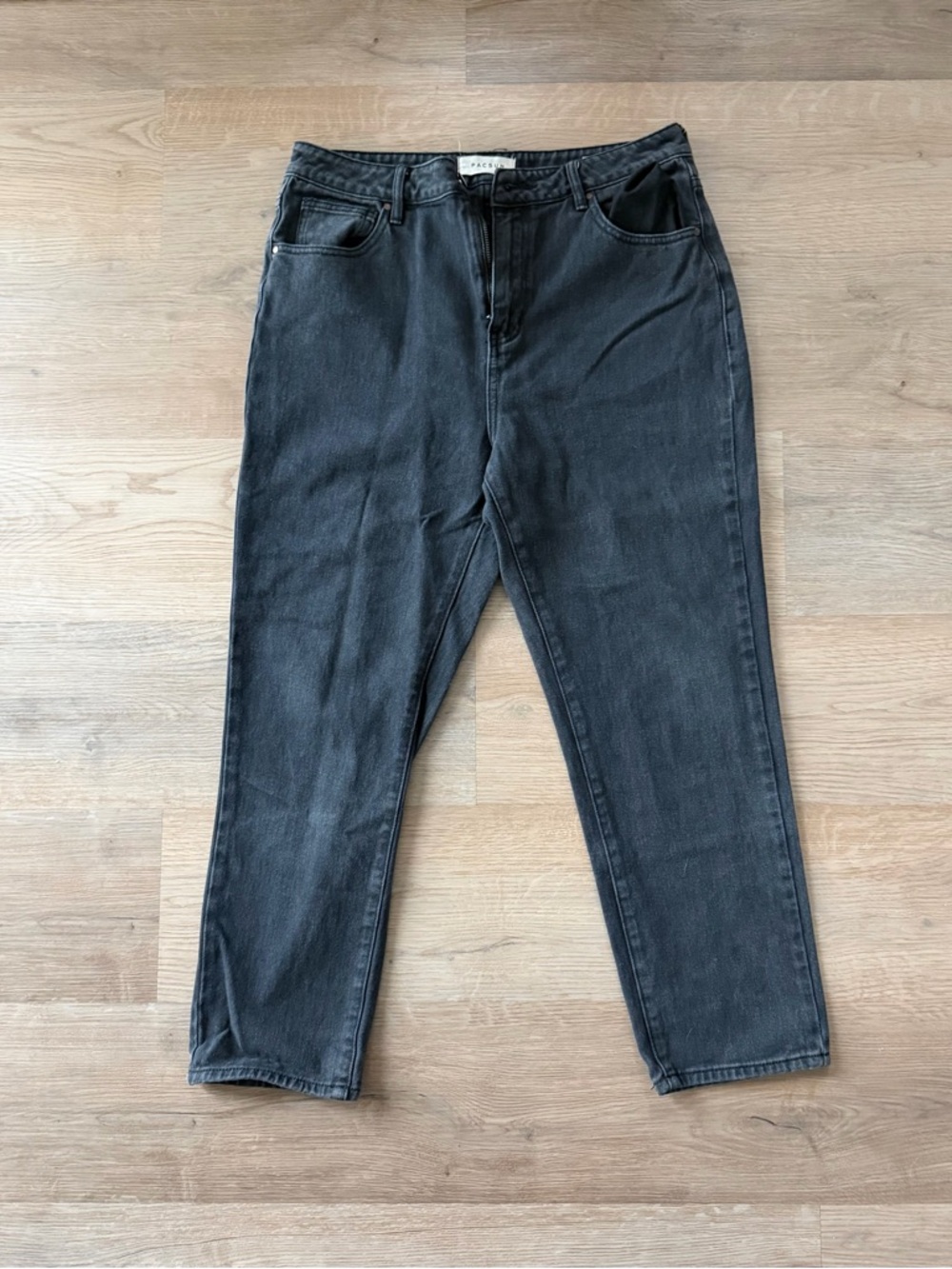 Pacsun Black High-Rise Straight Jeans